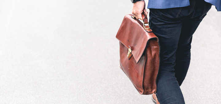 Man holding briefcase