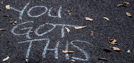 Image of chalk on sidewalk that says You Got this