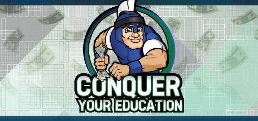 Mr. Titan Conquer Your Education image with money in background